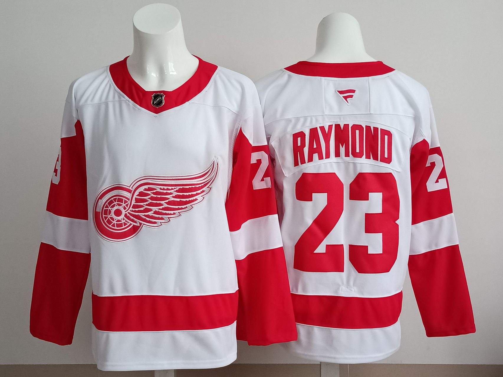Men 2025 Detroit Red Wings #23 Raymond White red NHL Jersey style 01->detroit red wings->NHL Jersey